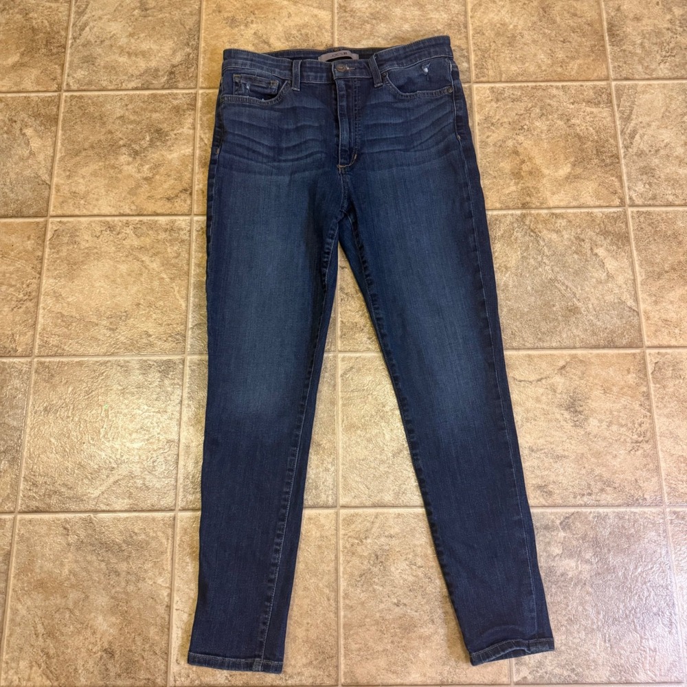 Joes Jeans Womens High Rise Skinny Ankle Dark Wash Indigo Stretch Denim Size 31